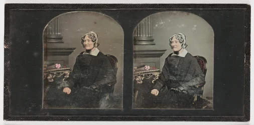 Vanhan naisen muotokuva, n. 1855 (dagerrotypia)